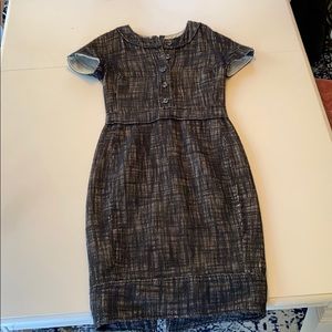 CALVIN KLEIN COLLECTION $1200 Wool pencil dress